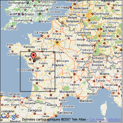 Résultat de la recherche de 'Beaurepaire, France', en précisant un Viewport dans l'Ouest de la France