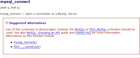La documentation de mysql_connect() renvoit vers mysqli_connect() et PDO::__construct()